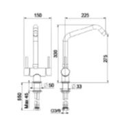 Товар: Смеситель для кухни Webert Ibiza Хром арт-IB920802015 - фото 2 Смеситель для кухни Webert Ibiza Хром арт-IB920802015 — фото 2, Смесители для кухни