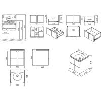 Тумба под раковину Ravak SD Balance 50 подвесная Белая арт-X000001364 — фото 13, Тумбы под раковину