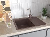 Кухонная мойка Paulmark Flugen 50-650 Серый металлик арт-PM216550-GRM — фото 3, Кухонные мойки