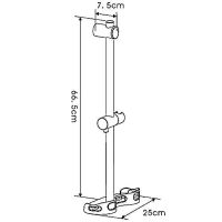 Душевой гарнитур Gappo Хром арт-G8002 — фото 11, Душевые гарнитуры на штанге