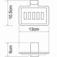 Товар: Мыльница WasserKRAFT Exter Светлая бронза арт-K-5269 - фото 4 Мыльница WasserKRAFT Exter Светлая бронза арт-K-5269 — фото 4, Мыльницы