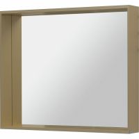 Зеркало Allen Brau Reality 90 с подсветкой Латунь браш с сенсорным выключателем арт-1.32019.03 — фото 1, Зеркала в ванную комнату