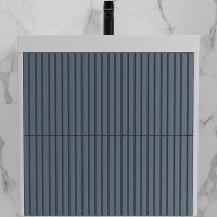 Тумба под раковину Style Line Стокгольм 60 подвесная Графит софт арт-ЛС-00002306 — фото 1, Тумбы под раковину