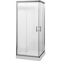 Душевой уголок Aquanet Alfa Cube NAA1142 100x100 00 профиль Хром стекло прозрачное арт-185041 — фото 1, Квадратные душевые уголки