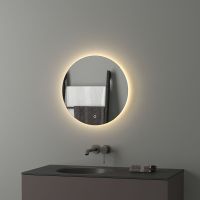 Зеркало Evoform Ledshine d50 с подсветкой 12 W - сенсорный выключатель - теплый белый свет арт-BY 2652 — фото 1, Зеркала в ванную комнату