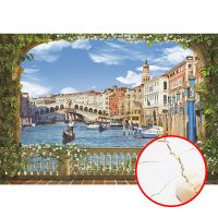 Фреска Ortograf Венеция 3978 Фактура бархат FX Флизелин (3,9*2,7) Разноцветный, Город арт-3978 (бархат FX) — фото 1, Фрески