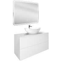 Тумба с раковиной Orange Otto 100 Белая арт-Ot-100TuGLASS+G56 — фото 6, Тумбы с раковиной