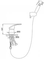 Товар: Гигиенический душ со смесителем Frap H21 Хром арт-F1221-2 - фото 4 Гигиенический душ со смесителем Frap H21 Хром арт-F1221-2 — фото 4, Гигиенические души