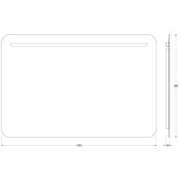 Зеркало Evoform Ledline 80x120 с подсветкой 10 W - без выключателя арт-BY 2148 — фото 6, Зеркала в ванную комнату
