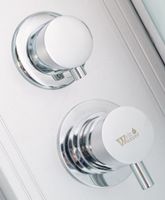 Душевая кабина WeltWasser WW500 Nesse 1002 100x100 профиль Хром стекло прозрачное арт-10000003281 — фото 8, Душевые кабины