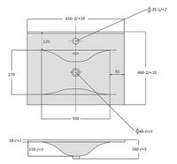 Тумба с раковиной SanVit Авеню-3 60 Белая глянцевая арт-kavenu3060w — фото 6, Тумбы с раковиной