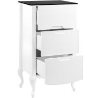 Товар: Комод Veedi Rustika 95 Белый Черный арт-RST000K - фото 3 Комод Veedi Rustika 95 Белый Черный арт-RST000K — фото 3, Комоды и тумбы для ванной комнаты