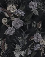 Панно Marburg Memoria Винил на флизелине (2,12*2,7) Черный/Серый/Зеленый, Листья/Цветы арт-34304 — фото 2, Обои для стен