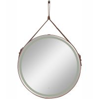 Товар: Зеркало Континент Millenium Brown D 500 с подсветкой с сенсорным выключателем на ремне из натуральной кожи арт-ЗЛП95 - фото 2 Зеркало Континент Millenium Brown D 500 с подсветкой с сенсорным выключателем на ремне из натуральной кожи арт-ЗЛП95 — фото 2, Зеркала в ванную комнату