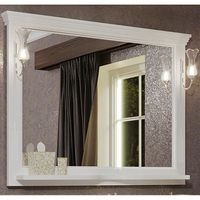 Зеркало Opadiris Риспекто 120 Белое матовое с выключателем арт-00-00007051 — фото 1, Зеркала в ванную комнату