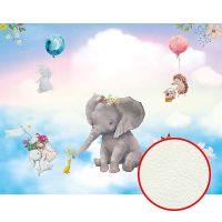 Фреска детская Ortograf Для самых маленьких 32943 Фактура флок FLK Флизелин (3,5*2,7) Разноцветный, Животные/Воздушные шары арт-32943 (флок FLK) — фото 1, Фрески