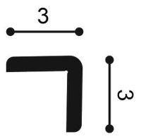 Карниз Orac Decor 2000x30x30 мм арт-CX134 — фото 2, Карнизы