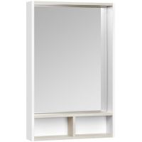 Зеркало Aquaton Йорк 55 Белое Ясень фабрик арт-1A173202YOAV0 — фото 1, Зеркала в ванную комнату