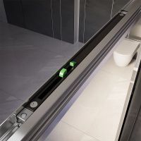 Душевая дверь Veconi Premium Trento PTD-30CH 140 профиль Хром стекло прозрачное арт-PTD30-CH-140-01-C4 — фото 5, Раздвижные душевые двери