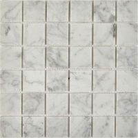 Каменная мозаика Pixmosaic Bianco carrara 30,5x30,5 см арт-PIX238