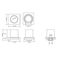Стакан для зубных щеток Bemeta Organic Black Черный матовый Белый арт-167111010 — фото 2, Стаканы для зубных щеток