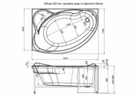 Акриловая ванна Aquanet Jamaica 160x100 L без гидромассажа арт-205486 — фото 9, Акриловые ванны