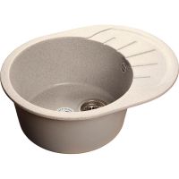 Кухонная мойка GranFest Rondo GF-R580L Серая арт-R-580 L сер — фото 1, Кухонные мойки