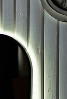 Зеркало Sintesi Tito 45 с подсветкой Черное с сенсорным выключателем арт-SIN-SPEC-TITO-45 — фото 7, Зеркала в ванную комнату