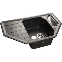 Кухонная мойка GranFest Corner GF-C800E Черная арт-C-800 E чер — фото 1, Кухонные мойки