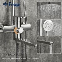 Душевая система Frap H805 Нержавеющая сталь арт-F24805 — фото 3, Душевые стойки