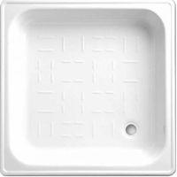 Стальной поддон для душа BLB 70х70 Белый арт-CF7 — фото 1, Стальные душевые поддоны