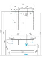 Тумба под раковину Aquaton Терра 105 подвесная Дуб кантри Антрацит арт-1A246901TEKA0 — фото 15, Тумбы под раковину