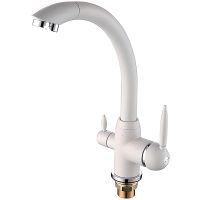 Смеситель для кухни Frap H99 Белый арт-F4399-8 — фото 1, Смесители для кухни