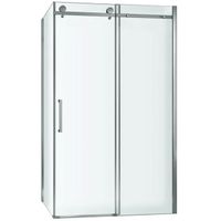 Душевой уголок Berges Gelios 100х80 профиль Хром стекло прозрачное арт-061003 — фото 1, Прямоугольные душевые уголки