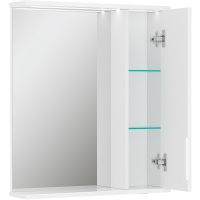 Зеркало со шкафом Volna Lake 60 R с подсветкой Белое арт-zsLAKE60.R-01 — фото 8, Зеркальные шкафы в ванную