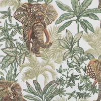 Обои Alessandro Allori Provasi Винил на флизелине (1,06*10) Белый/Зеленый/Бронзовый, Животные/Листья арт-2501-3 — фото 1, Обои для стен