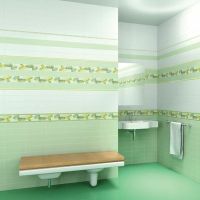 Керамическая плитка Kerama Marazzi Баттерфляй фисташковый светлый настенная 8,5х28,5 см арт-2840 — фото 2, Керамическая плитка
