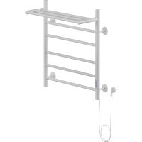 Электрический полотенцесушитель Ника WAY-2 60/50 с полкой Белый матовый арт-WAY-2 60/50 с/п бел прав — фото 1, Электрические полотенцесушители