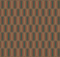 Обои LOYMINA Clair Винил на флизелине (1*10,05) Оранжевый/Бирюзовый, Геометрия арт-CLR6 012/1 — фото 2, Обои для стен