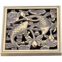 Товар: Душевой трап Gappo с решеткой Бронза арт-G81002-4 - фото 1 Душевой трап Gappo с решеткой Бронза арт-G81002-4 — фото 1, Трапы для душа