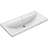 Комплект мебели для ванной ASB-Woodline Венеция 100 подвесной Белый с патиной Серебро арт-1195601 — фото 6, Комплекты мебели для ванной