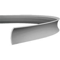 Карниз гибкий Европласт 1.50.165 2000x83x81 мм арт-1.50.165 (гибкий) — фото 1, Карнизы