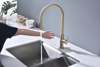 Смеситель для кухни Paulmark Senso Светлое брашированное золото арт-Se215180-SBG — фото 6, Смесители для кухни