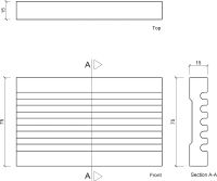 Молдинг гибкий Европласт 1.51.370 2000x75x15 мм арт-1.51.370 (гибкий) — фото 3, Молдинги