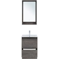 Тумба под раковину Aquanet Милан 50 подвесная Дуб рошелье арт-336371 — фото 12, Тумбы под раковину