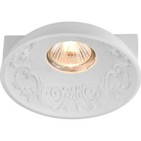Встраиваемый светильник Maytoni Downlight Gyps Classic Белый арт-DL278-1-01-W — фото 1, Точечные светильники