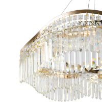 Люстра Maytoni Diamant Crystal Gracia Прозрачная Золото арт-DIA201PL-10G — фото 3, Люстры