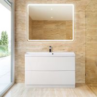 Тумба под раковину BelBagno Marino 90 Белая арт-MARINO-900-2C-PIA-BL-P — фото 1, Тумбы под раковину