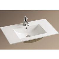 Раковина WeltWasser Deilbach 7506 80 Белый глянец арт-10000003902 — фото 1, Раковины встраиваемые сверху