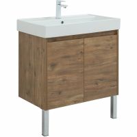 Тумба с раковиной Aquanet Nova Lite 75 подвесная Дуб рустикальный арт-302528 — фото 10, Тумбы с раковиной